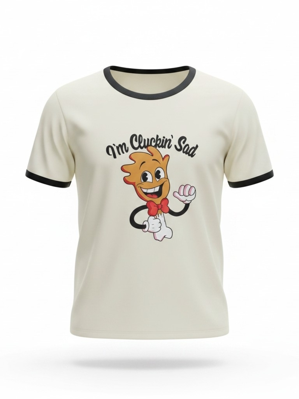 🔥🐔 NWOT "I’m Cluckin’ Sad" Graphic Tee – Cute, Quirky & Comfy! 🐔🔥 Unisex - Picture 4 of 4